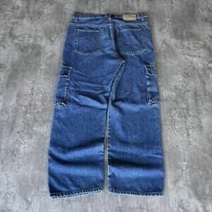 Vintage Y2K JNCO Style Baggy Cargo Skater Grunge Opium Streetwear Denim Jeans